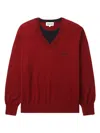 Shushu-tong Silk-cashmere Jumper In Red