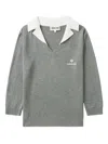 Shushu-tong Silk-cashmere Knitted Top In Grey