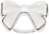 Shushu-tong Silver & White Yvmin Edition Ceramics Bowknot Ring In White
