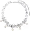 Shushu-tong Silver Yvmin Edition Pearl Bow Knot Crystal Chain Necklace In White