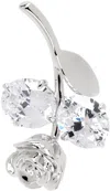 Shushu-tong Silver Yvmin Edition Upside Down Metal Rose Earring In Silver