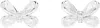 Shushu-tong Silver Yvmin Edition Zirconia Butterfly Flower Stud Earrings In Sliver