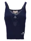 Shushu-tong Sleeveless Knitted Tank Top In Blue