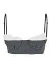 Shushu-tong Gray Spaghetti Strap Top In Grey