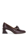 Shushu-tong Square-toe Mid-heel In Brown