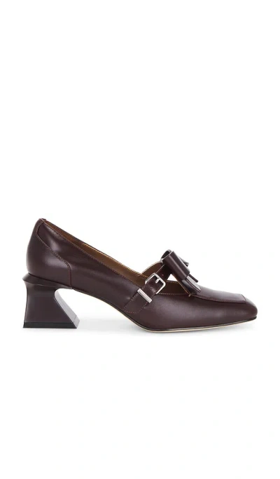 Shushu-tong Square-toe Mid-heel In Brown