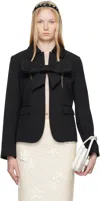 Shushu-tong Ssense Exclusive Black Bow Blazer In Ut152ba100