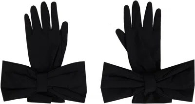 Shushu-tong Ssense Exclusive Black Bow Gloves