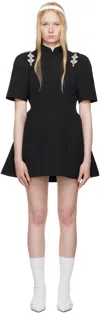 Shushu-tong Ssense Exclusive Black Qipao Minidress In Ut152ba100