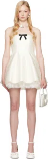 Shushu-tong Ssense Exclusive Bridal Capsule Strapless Puffy Minidress In Wh100 White