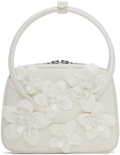 Shushu-tong Ssense Exclusive White 3d Floral Bag In Neutral