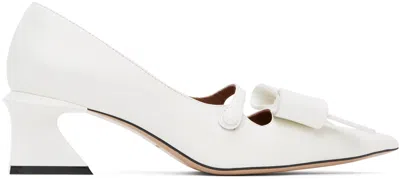 Shushu-tong Ssense Exclusive White Pointed Heels In Wh100 White