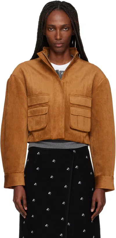 Shushu-tong Tan 3d Pocket Wide-sleeve Jacket