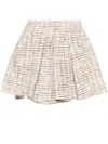 Shushu-tong Tweed Mini Skirt In Neutrals