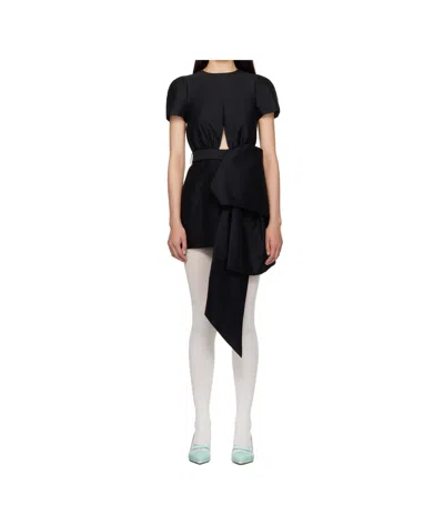 Shushu-tong Twill Mini Dress In Black