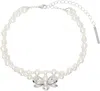 Shushu-tong White & Silver Yvmin Edition Butterfly Braided Pearl Necklace In White