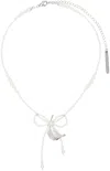 Shushu-tong Silver Yvmin Edition Tassel Feather Necklace In Silver