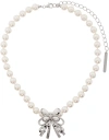 SHUSHU-TONG WHITE PEARL BUTTERFLY FLOWER NECKLACE