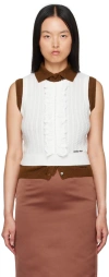 Shushu-tong White Ruffle Tank Top In Wh100 White