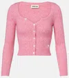 Shushu-tong Wool And Cashmere-blend Cardigan In Pink