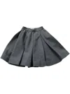 Shushu-tong Wool-blend Skirt In Grey