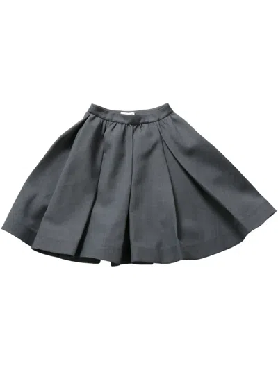 Shushu-tong Wool-blend Skirt In Grey