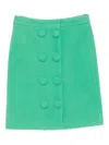 Shushu-tong Wool Skirt In Green