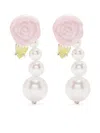 Shushu-tong X Yvmin Pearl Earrings In Neutral