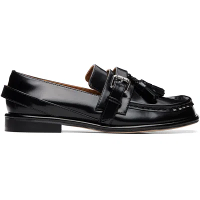 Shushu-tong Black Tassel Loafers In Ba100 Black