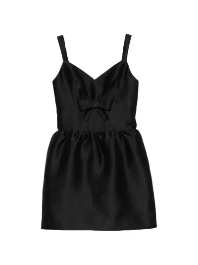 Shushu-tong Bow-detail Sleeveless Dress In Burgundy