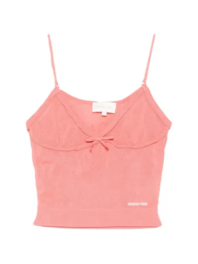 Shushu-tong Bow-detail Top In Pink