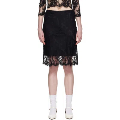 Shushu-tong Flared Midi Skirt In Black