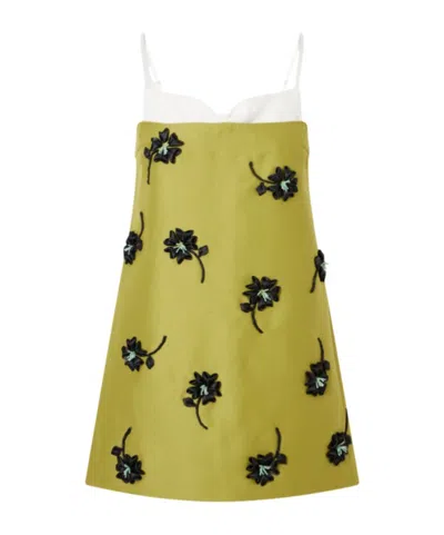 Shushu-tong Floral Dress In Green