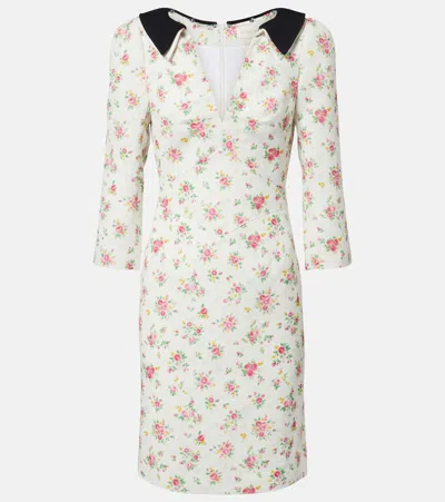 Shushu-tong Floral Midi Dress In White