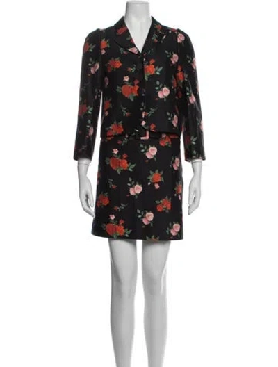 Pre-owned Shushu-tong Floral Print Set W/ Tags In Blue