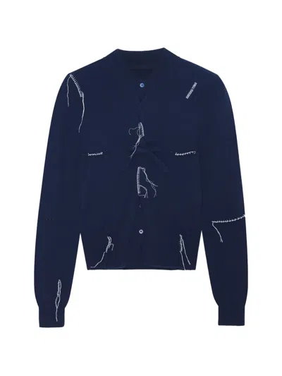 Shushu-tong Fringed-detail Cardigan In Multi