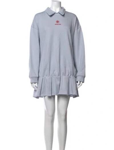 Pre-owned Shushu-tong Mini Dress In Blue