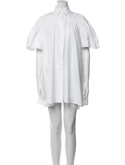 Pre-owned Shushu-tong Mini Dress In White