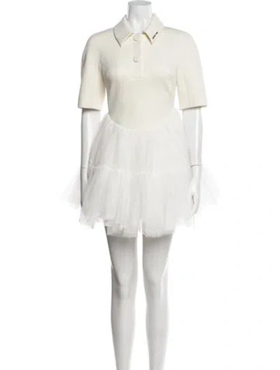 Pre-owned Shushu-tong Mini Dress In White