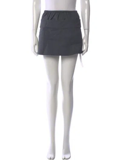 Pre-owned Shushu-tong Mini Shorts In Gray