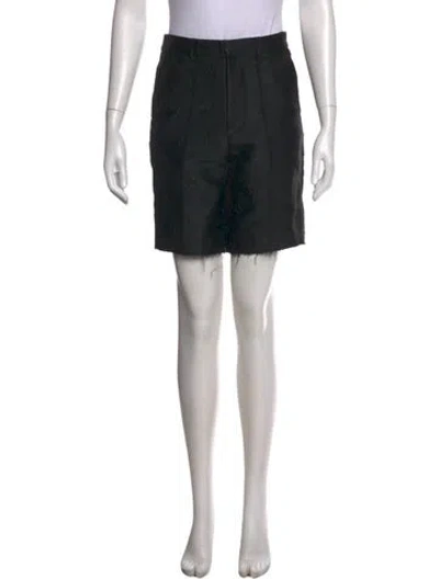 Pre-owned Shushu-tong Patterned Mini Shorts In Black