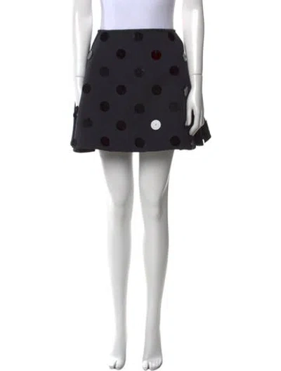 Pre-owned Shushu-tong Pleated Accents Mini Skirt In Black