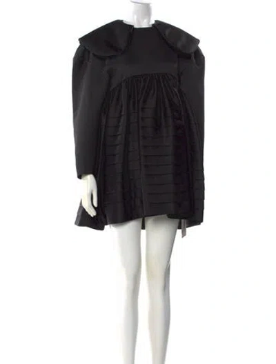 Pre-owned Shushu-tong Printed Mini Dress In Black