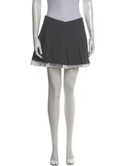 Pre-owned Shushu-tong Raw-edge Trim Mini Skirt W/ Tags In Black