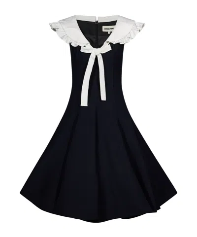 Shushu-tong Ruffled Bow-detail Mini Dress In Animal Print