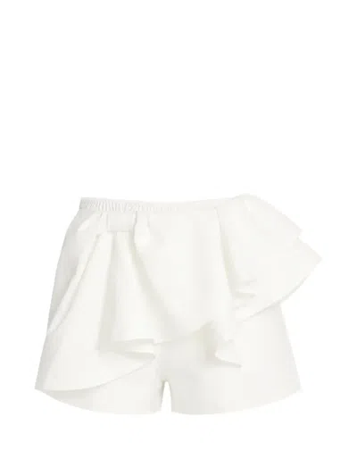 Shushu-tong Ruffled Mini Skirt In White