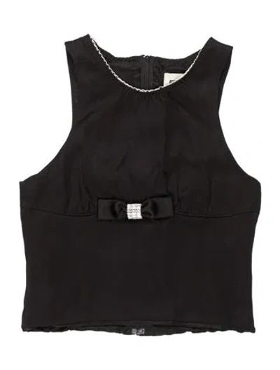 Pre-owned Shushu-tong Scoop Neck Sleeveless Top In Black