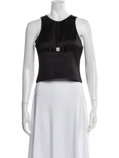 Pre-owned Shushu-tong Scoop Neck Sleeveless Top W/ Tags In Black