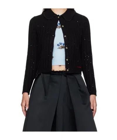 Shushu-tong Sequin-embellished Cardigan In Black