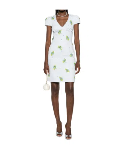 Shushu-tong Short-sleeved Dress In White
